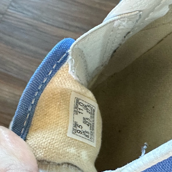 Vans Cornflower Blue Cream Check Slip On Loafer sneakers - Picture 8 of 8